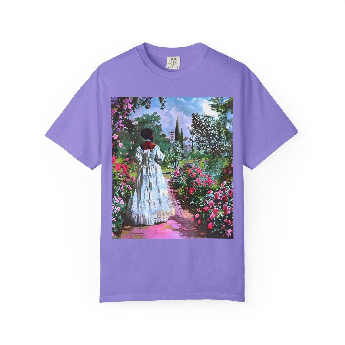 Rose Garden T-Shirt - Afrocentric Art by The Trini Gee