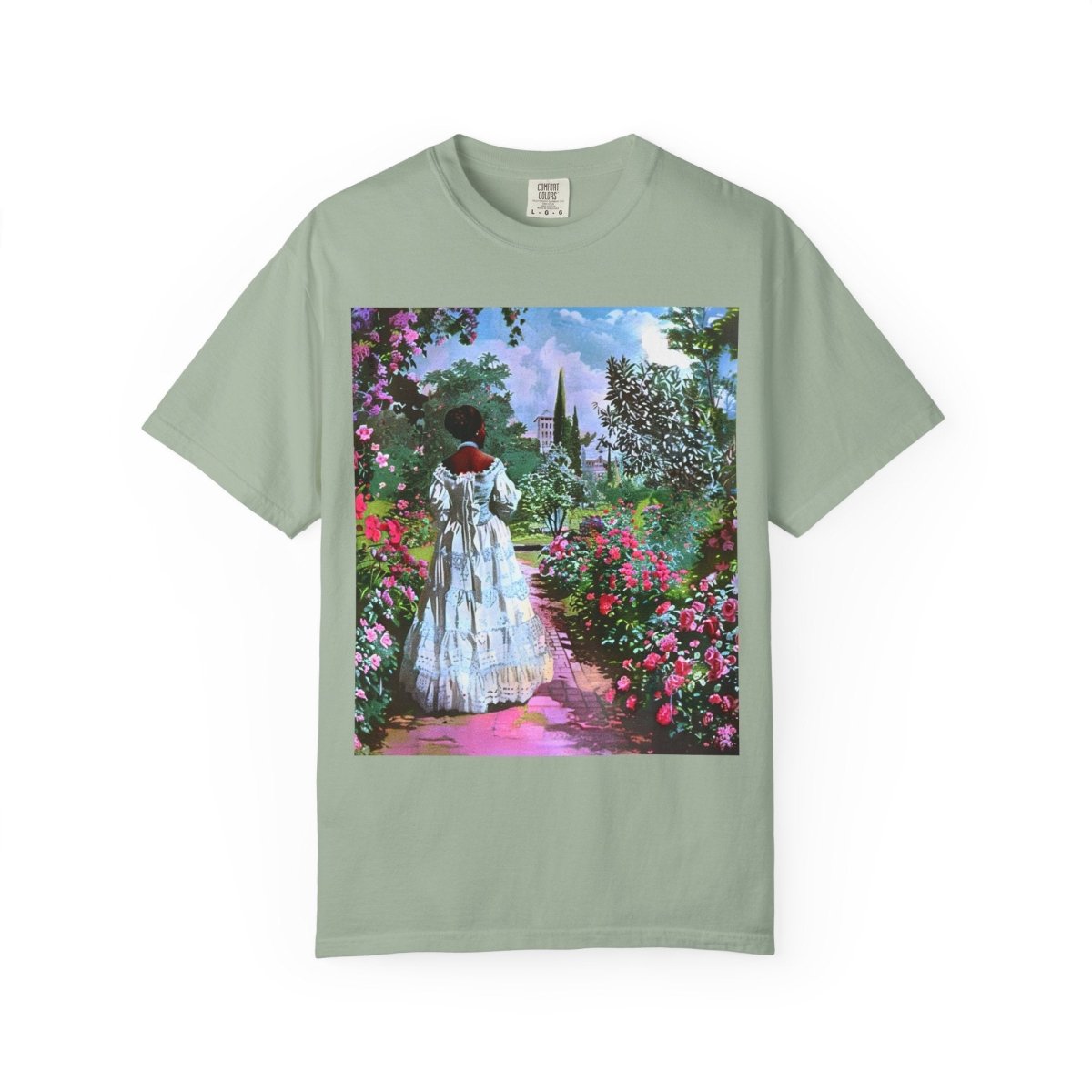 Rose Garden T-Shirt - Afrocentric Art by The Trini Gee