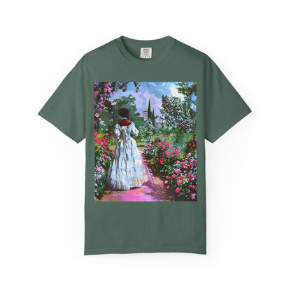 Rose Garden T-Shirt - Afrocentric Art by The Trini Gee