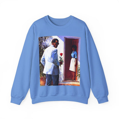 Rose Visit Sweatshirt - Afrocentric Art by The Trini Gee