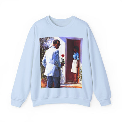 Rose Visit Sweatshirt - Afrocentric Art by The Trini Gee