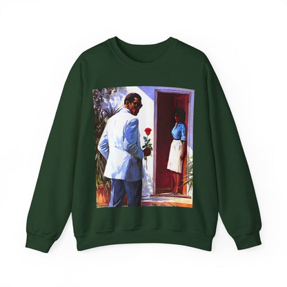 Rose Visit Sweatshirt - Afrocentric Art by The Trini Gee