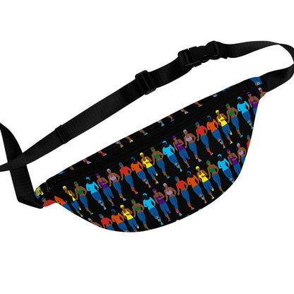 Running Women Fanny Pack - Afrocentric Art by The Trini Gee