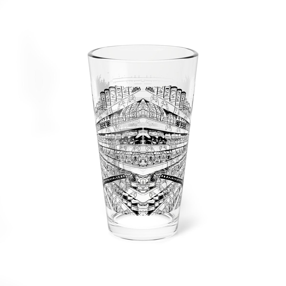 Samurai Journey 16oz Glass - The Trini Gee