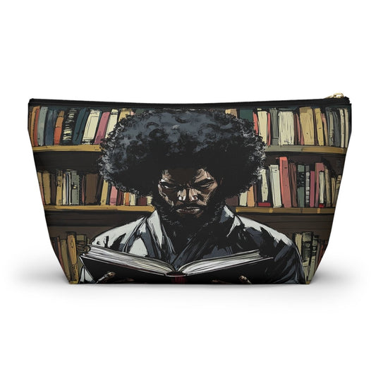 Samurai Scholar T - bottom Pouch - Afrocentric Art by The Trini Gee