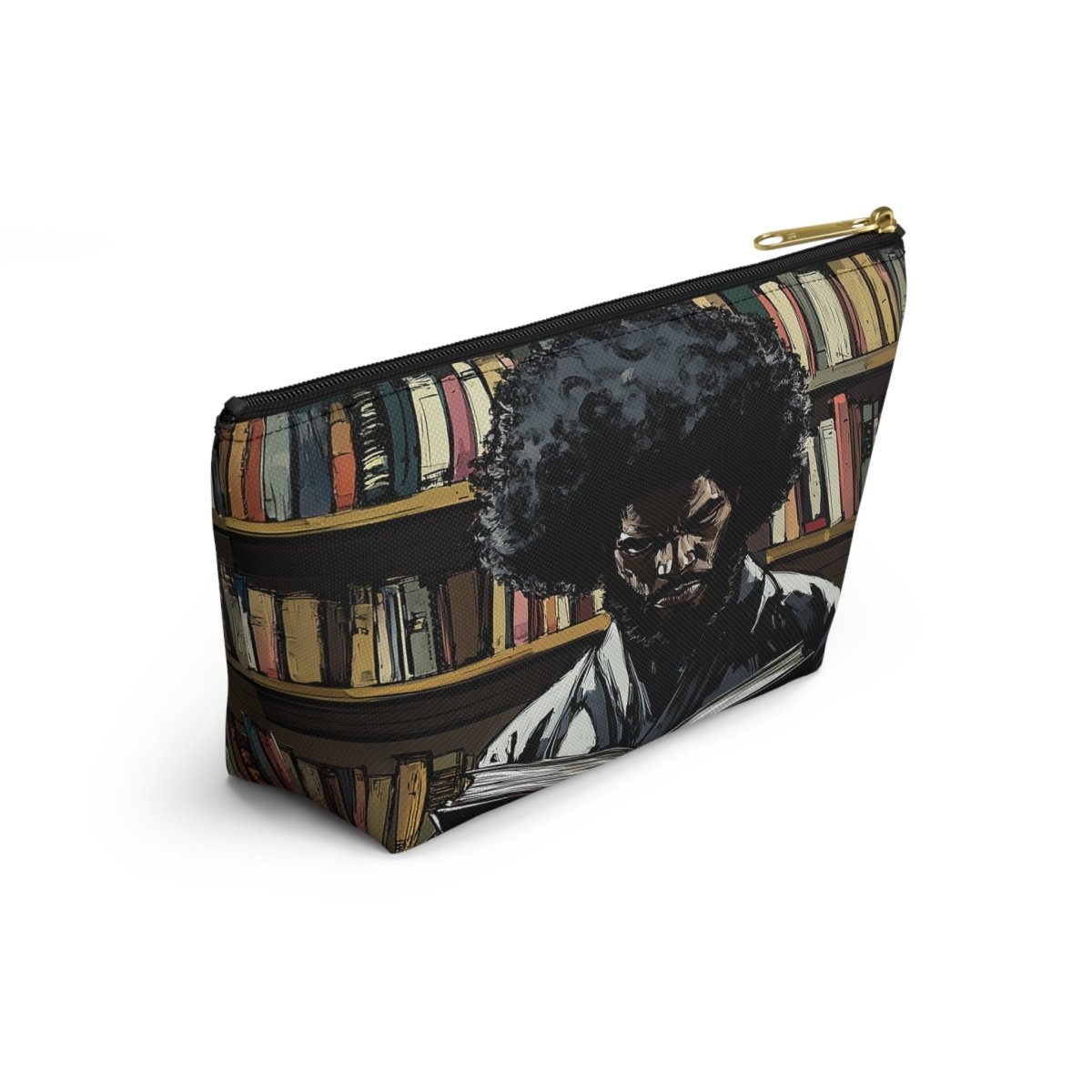 Samurai Scholar T - bottom Pouch - Afrocentric Art by The Trini Gee
