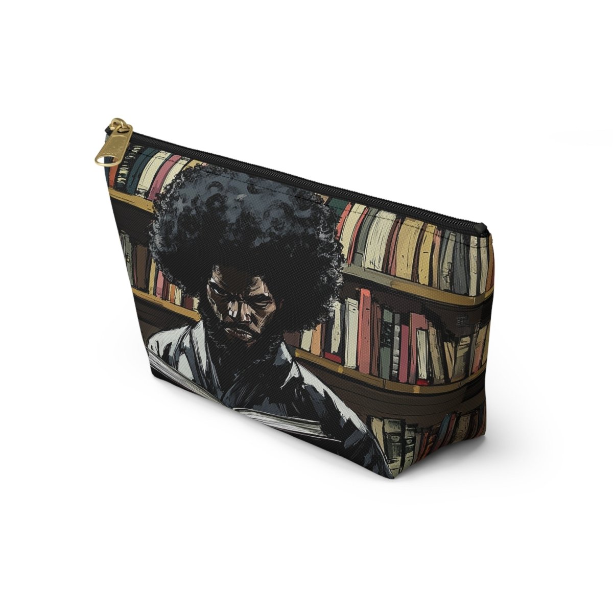 Samurai Scholar T - bottom Pouch - Afrocentric Art by The Trini Gee