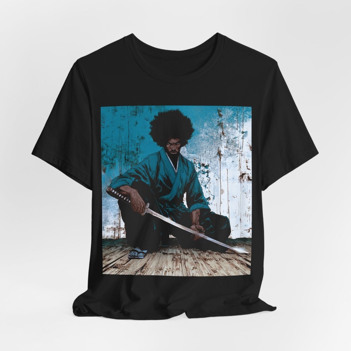 Samurai Sword Graphic Shirt - Afrocentric Art by The Trini Gee