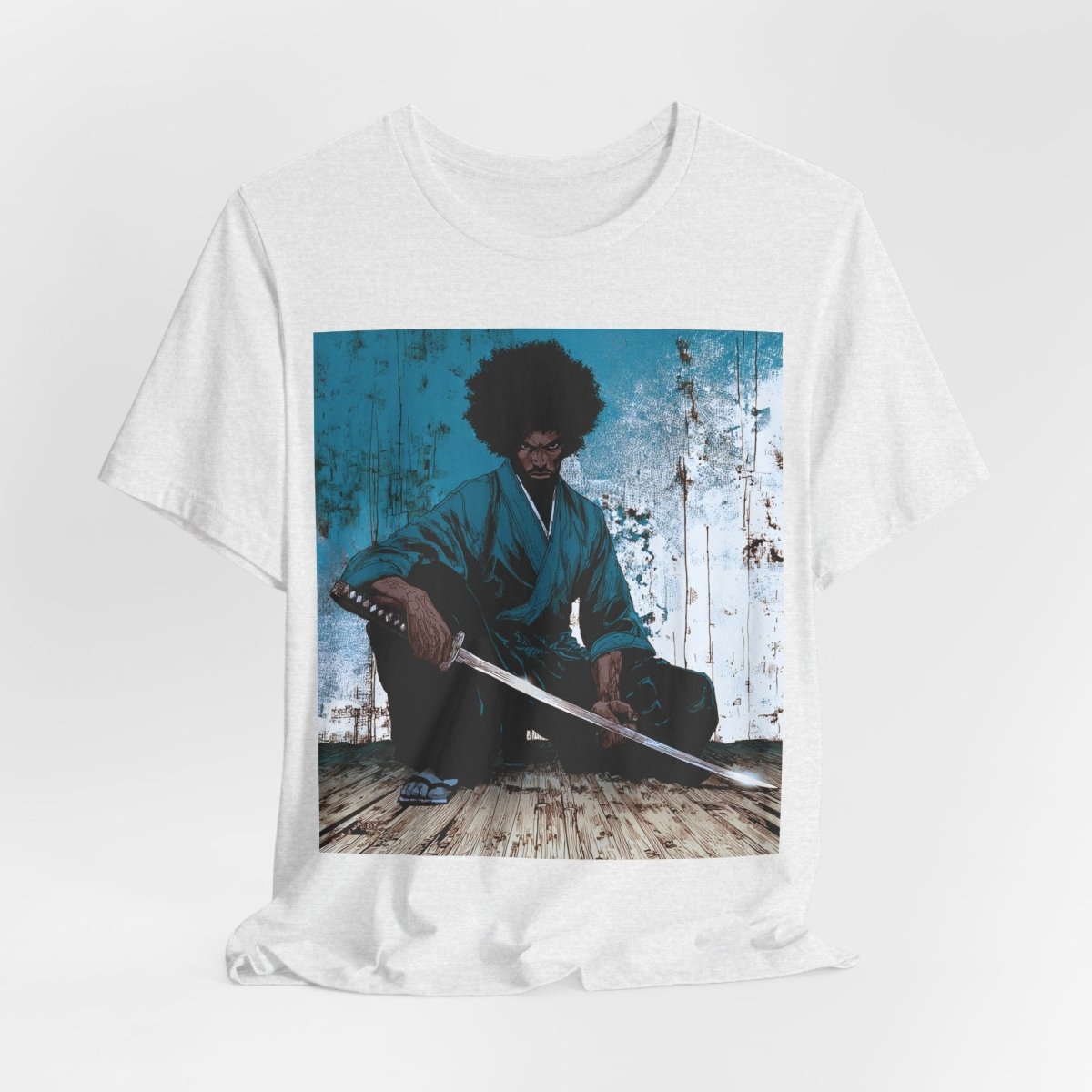 Samurai Sword Graphic Shirt - Afrocentric Art by The Trini Gee
