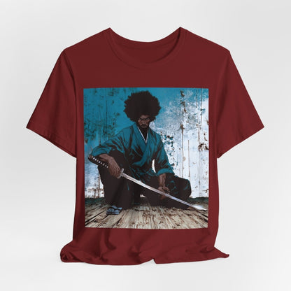 Samurai Sword Graphic Shirt - Afrocentric Art by The Trini Gee