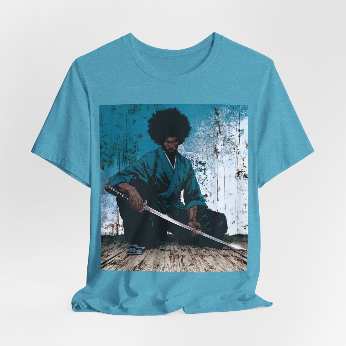 Samurai Sword Graphic Shirt - Afrocentric Art by The Trini Gee