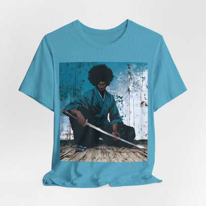 Samurai Sword Graphic Shirt - Afrocentric Art by The Trini Gee