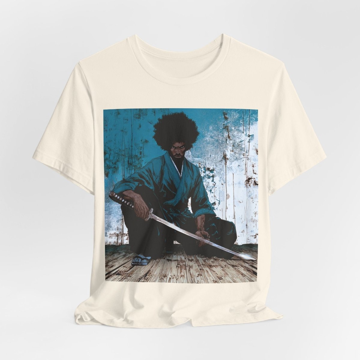 Samurai Sword Graphic Shirt - Afrocentric Art by The Trini Gee
