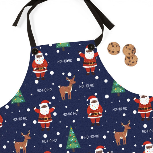 Santa and Reindeer Apron - The Trini Gee