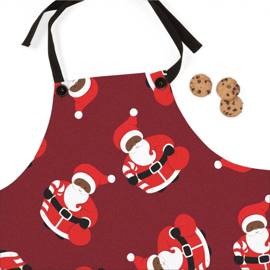 Santa Candy Cane Apron - The Trini Gee