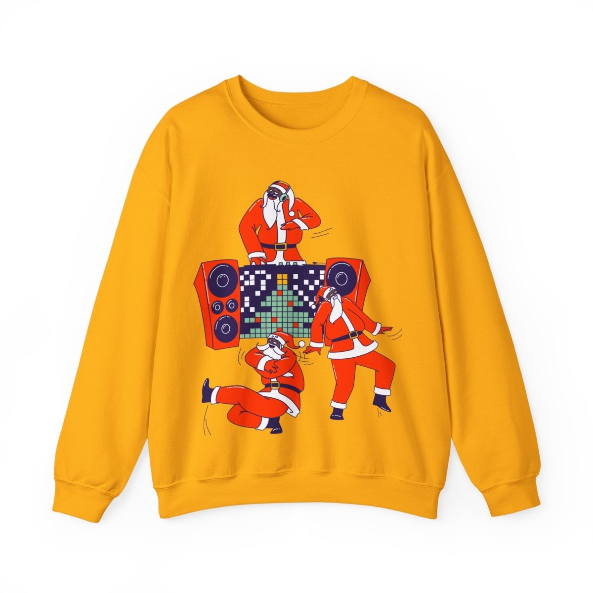 Santa Dance Party Sweatshirt - Afrocentric Art by The Trini Gee