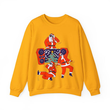 Santa Dance Party Sweatshirt - Afrocentric Art by The Trini Gee