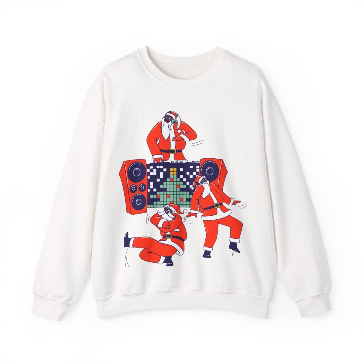 Santa Dance Party Sweatshirt - Afrocentric Art by The Trini Gee