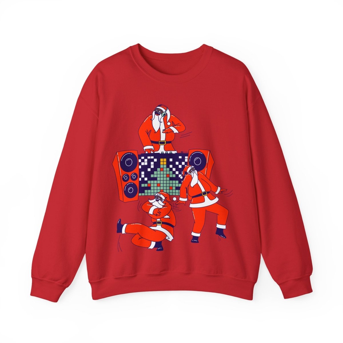 Santa Dance Party Sweatshirt - Afrocentric Art by The Trini Gee