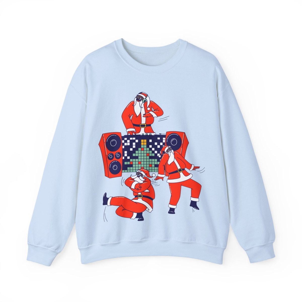 Santa Dance Party Sweatshirt - Afrocentric Art by The Trini Gee