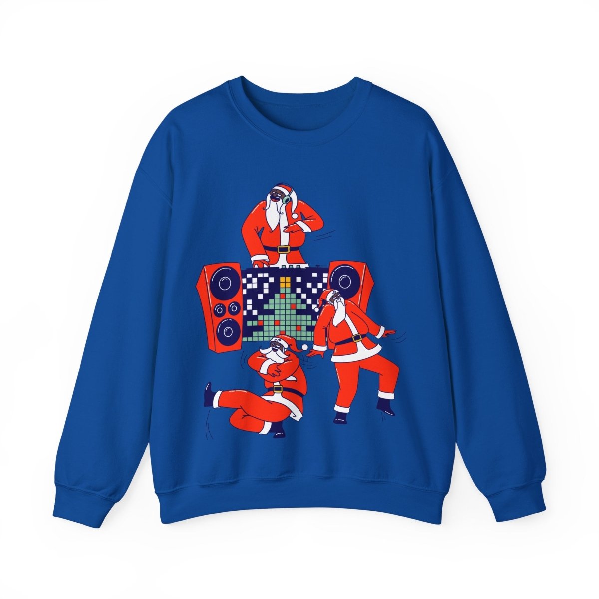 Santa Dance Party Sweatshirt - Afrocentric Art by The Trini Gee
