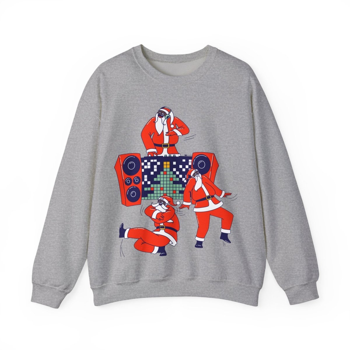 Santa Dance Party Sweatshirt - Afrocentric Art by The Trini Gee