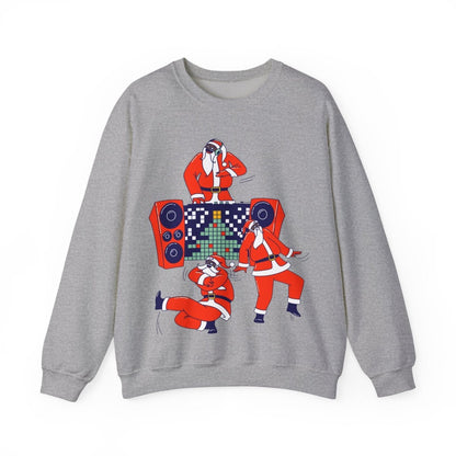 Santa Dance Party Sweatshirt - Afrocentric Art by The Trini Gee