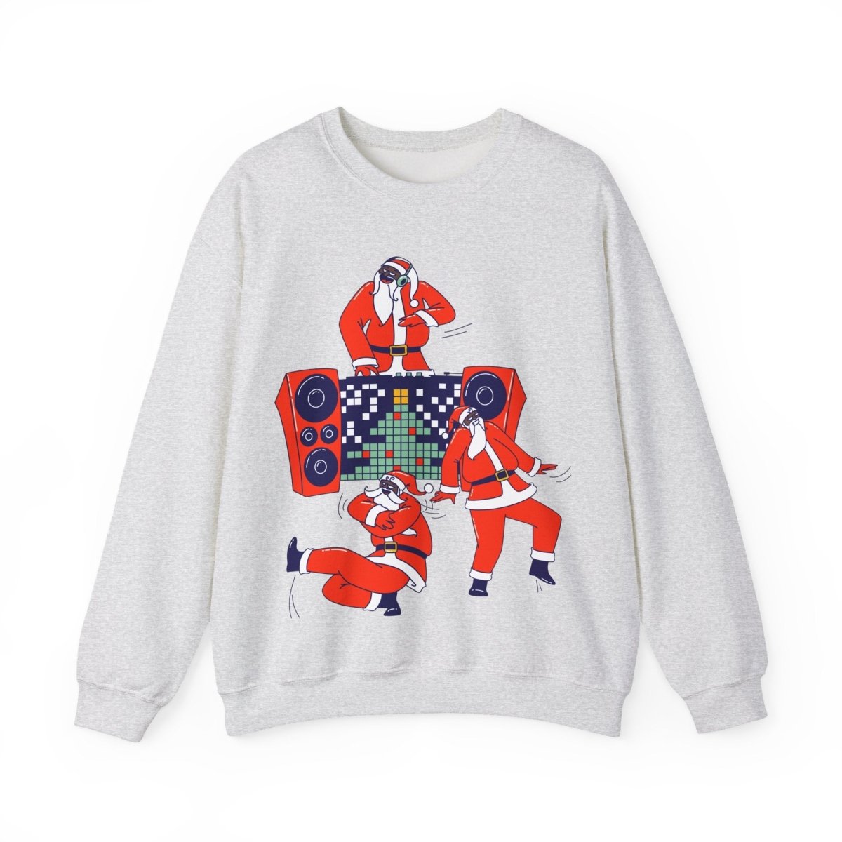 Santa Dance Party Sweatshirt - Afrocentric Art by The Trini Gee