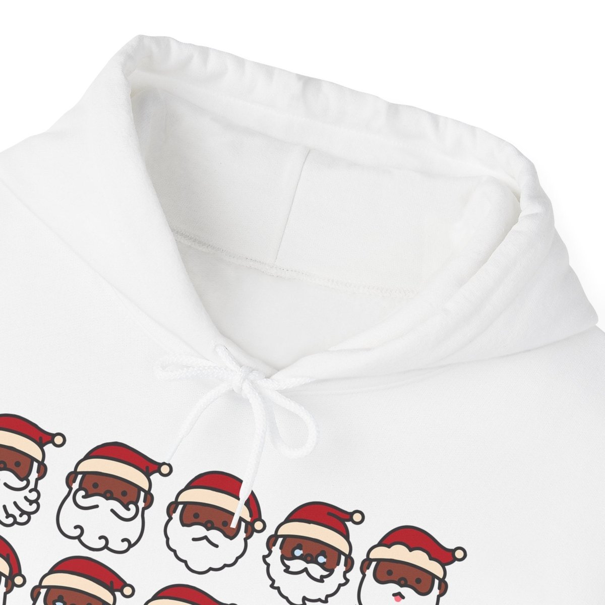 Santa Heads Hoodie - Afrocentric Art by The Trini Gee