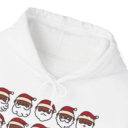 Santa Heads Hoodie - Afrocentric Art by The Trini Gee