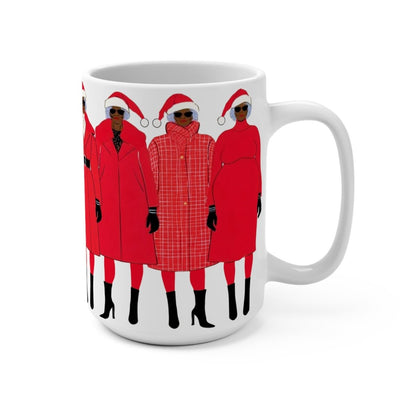 Santa Ladies Holiday Mug - Afrocentric Art by The Trini Gee