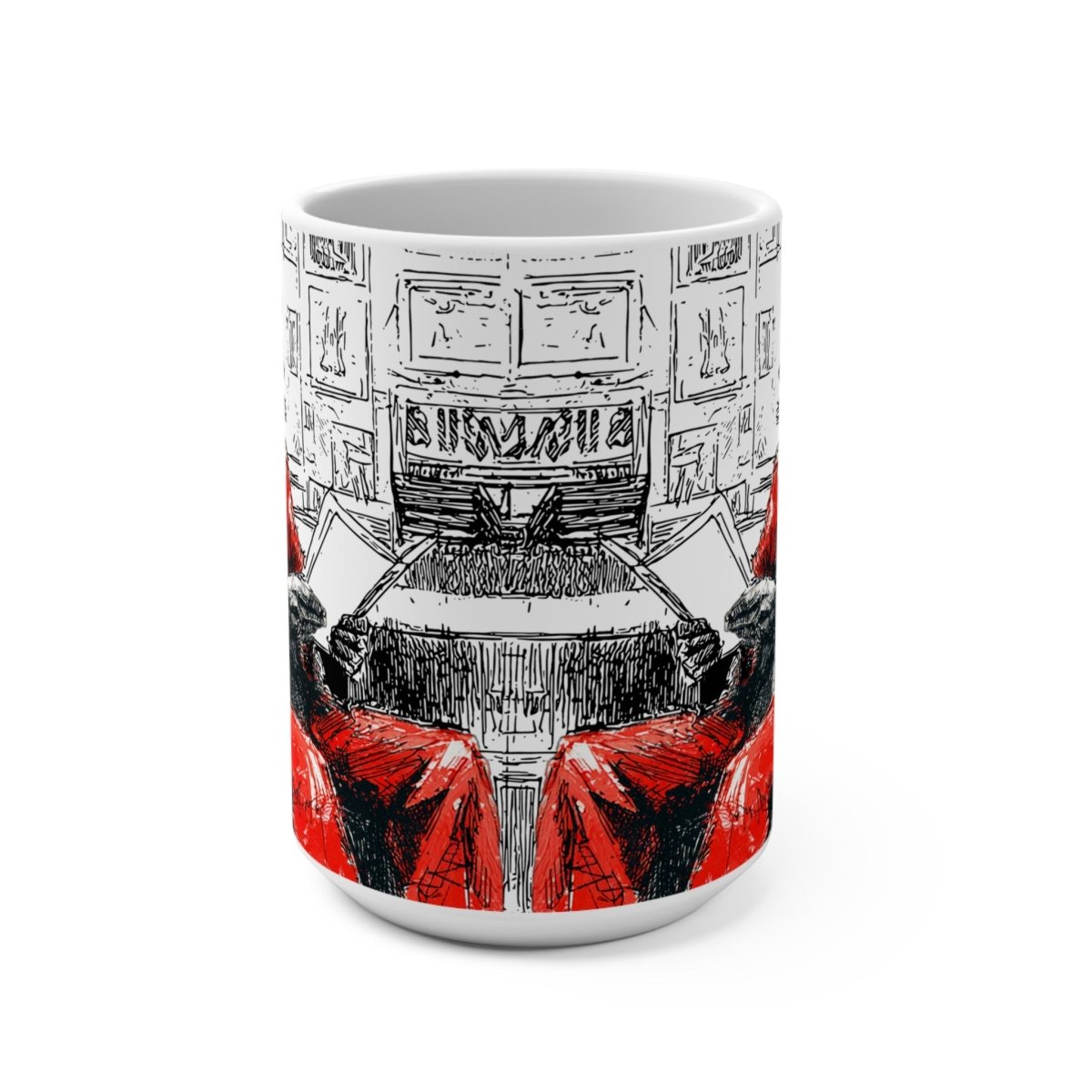 Santa Reading Mug - Afrocentric Art by The Trini Gee