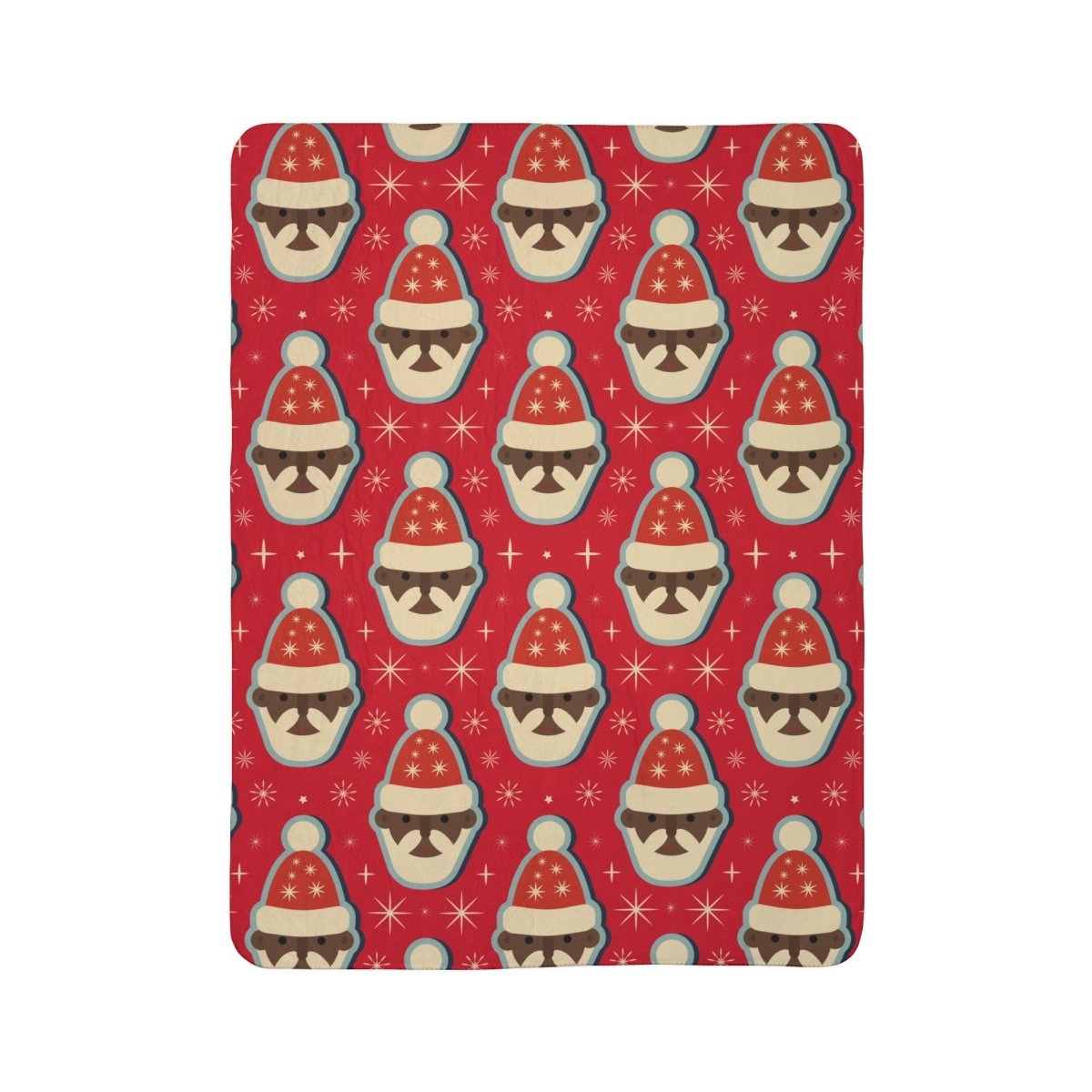 Santa Sherpa Fleece Blanket - The Trini Gee