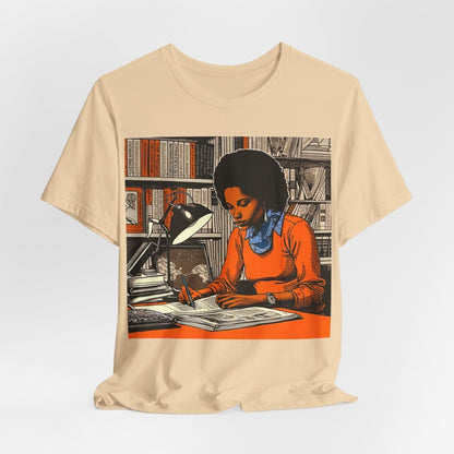 Scholarly Woman Shirt - Afrocentric Art by The Trini Gee