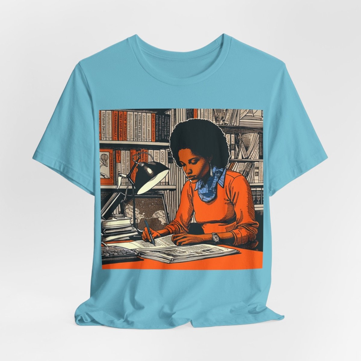 Scholarly Woman Shirt - Afrocentric Art by The Trini Gee