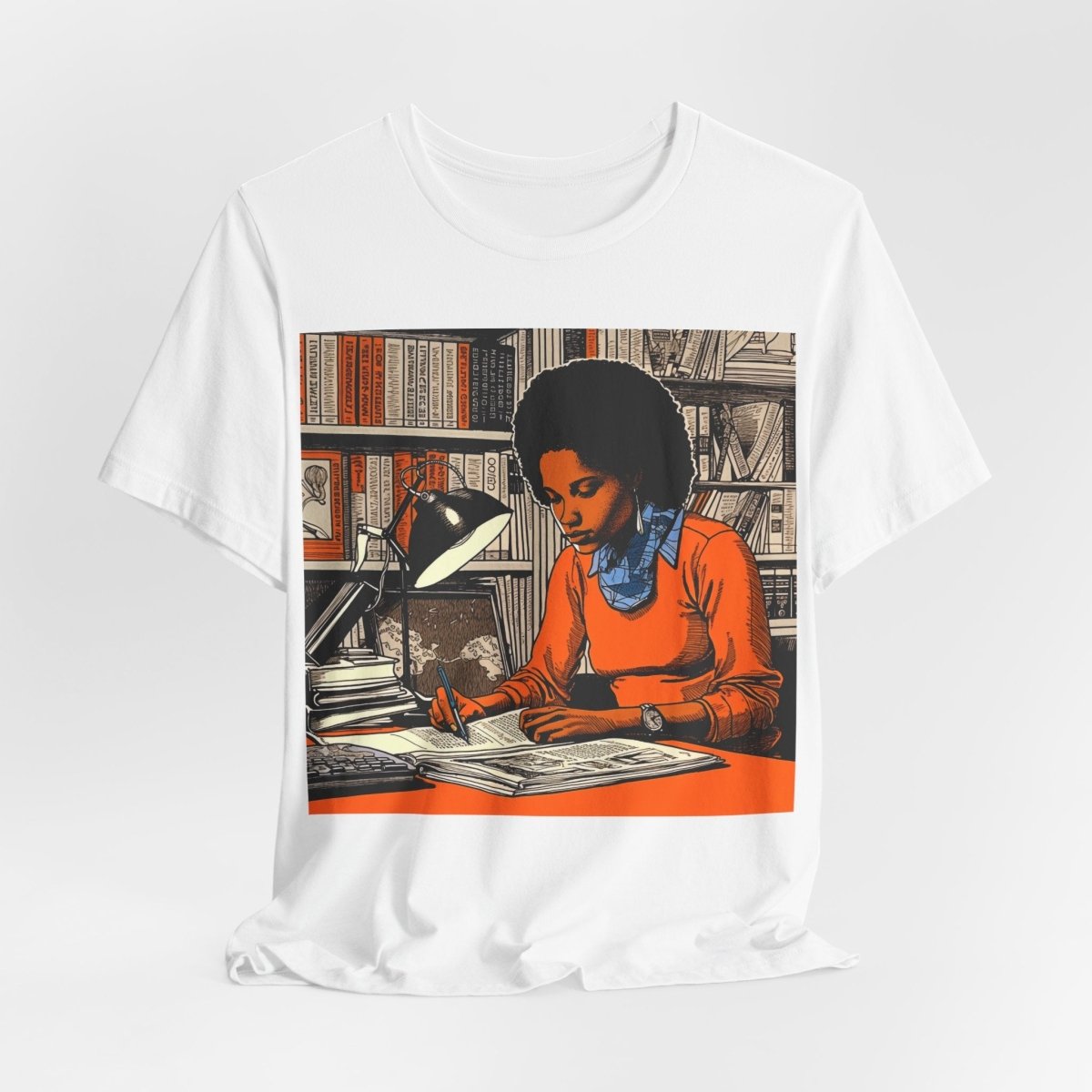 Scholarly Woman Shirt - Afrocentric Art by The Trini Gee