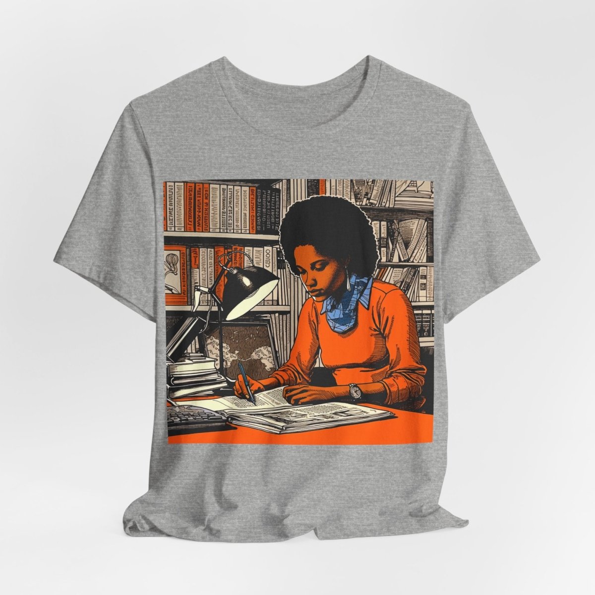 Scholarly Woman Shirt - Afrocentric Art by The Trini Gee