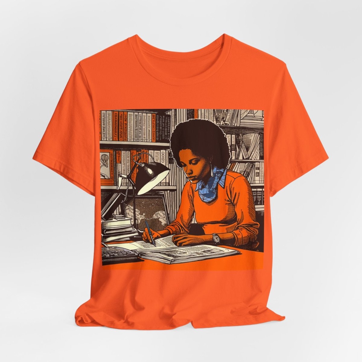 Scholarly Woman Shirt - Afrocentric Art by The Trini Gee