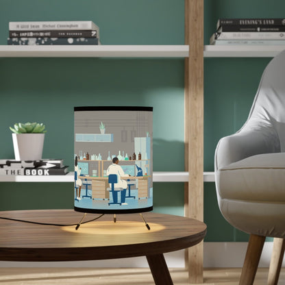 Science Lab Tripod Lamp - Afrocentric Art by The Trini Gee