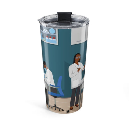 Science Lab Tumbler - Afrocentric Art by The Trini Gee