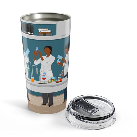 Science Lab Tumbler - Afrocentric Art by The Trini Gee