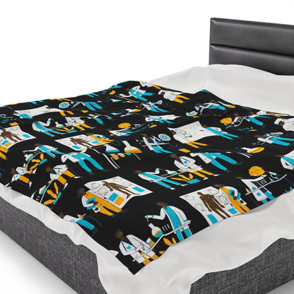 Scientists Blanket - Afrocentric Art by The Trini Gee