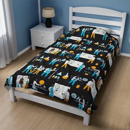 Scientists Blanket - Afrocentric Art by The Trini Gee