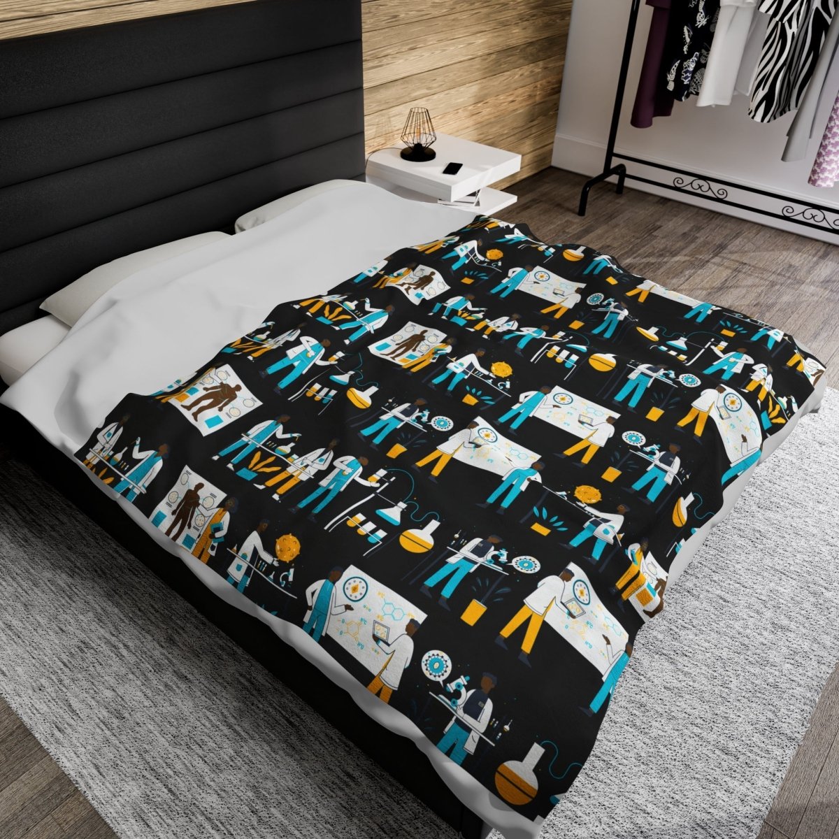 Scientists Blanket - Afrocentric Art by The Trini Gee