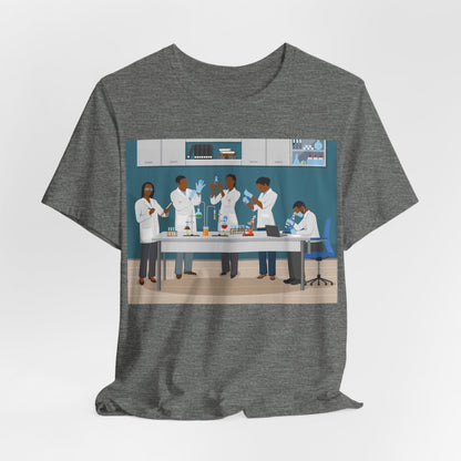 Scientists in Lab Shirt - Afrocentric Art by The Trini Gee