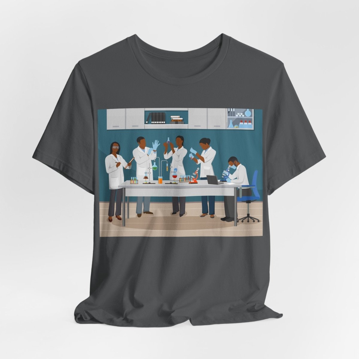 Scientists in Lab Shirt - Afrocentric Art by The Trini Gee