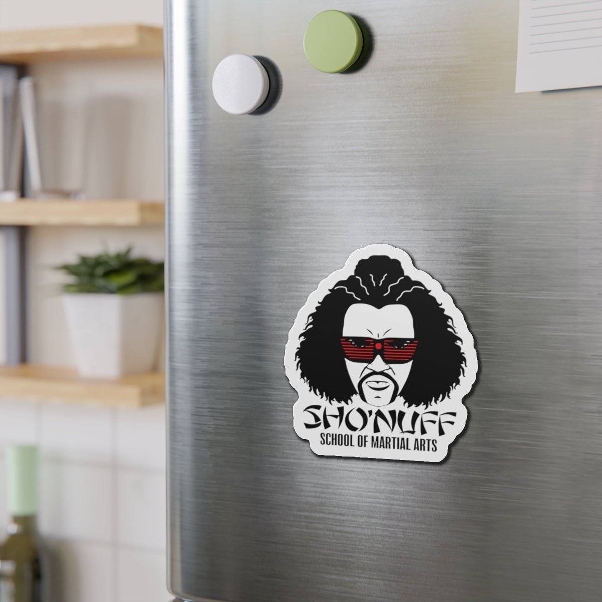 Shonuff Die - Cut Magnet - Afrocentric Art by The Trini Gee