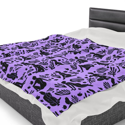 Silhouette Women Blanket - Afrocentric Art by The Trini Gee