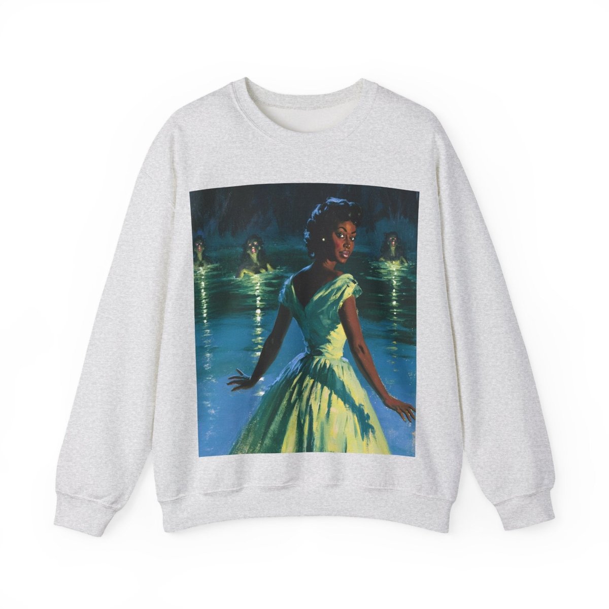 Siren Lady Sweatshirt - Afrocentric Art by The Trini Gee