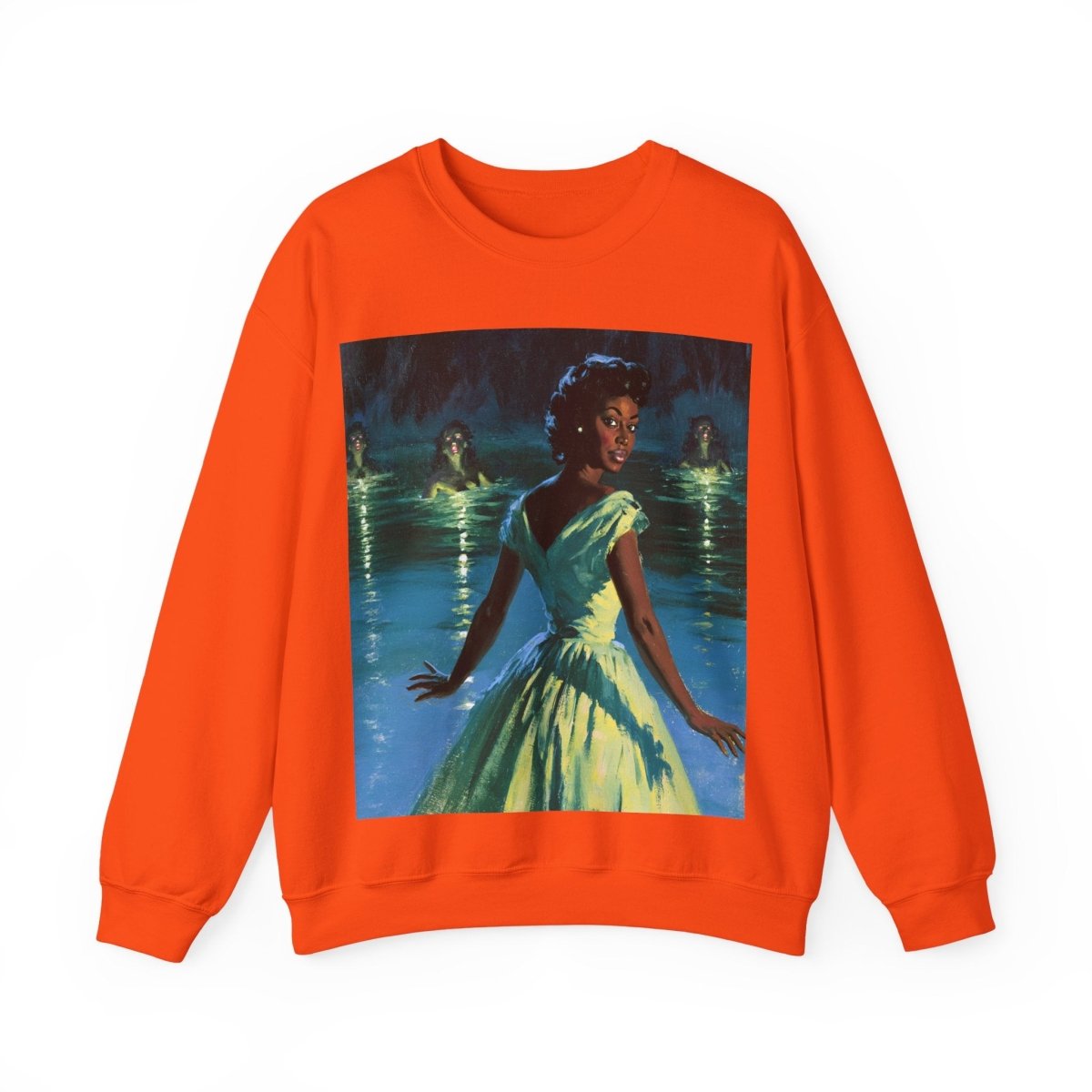 Siren Lady Sweatshirt - Afrocentric Art by The Trini Gee
